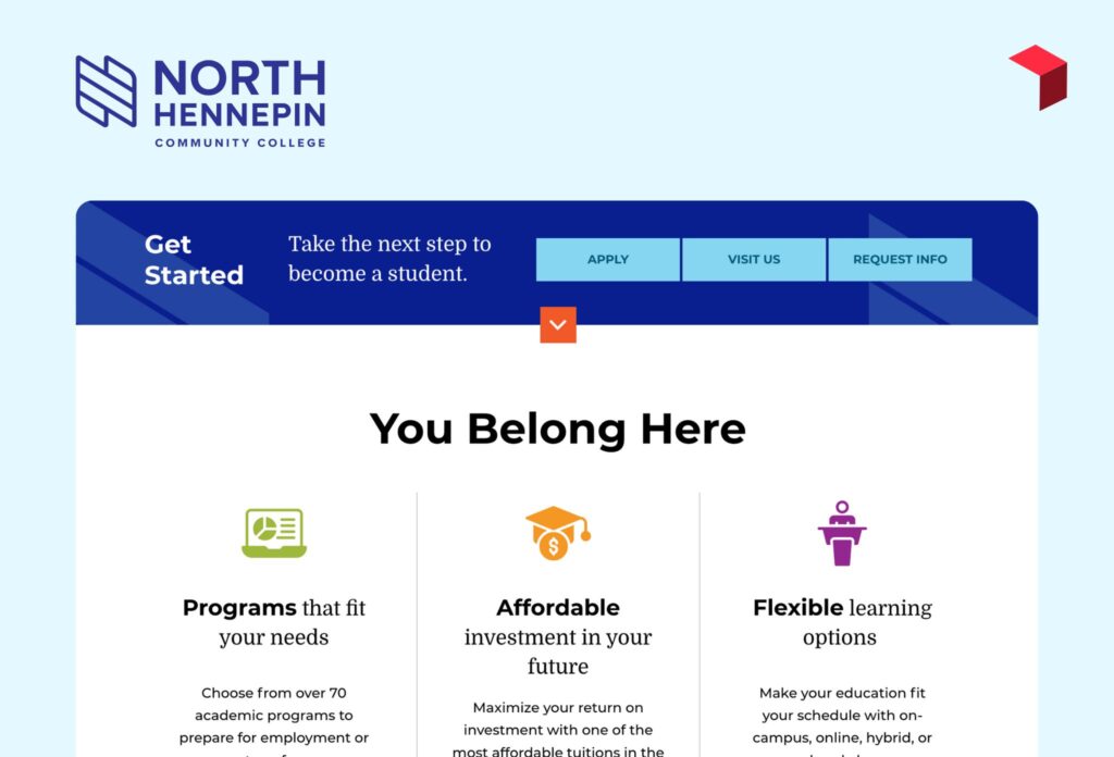 North Hennepin Community College screenshot